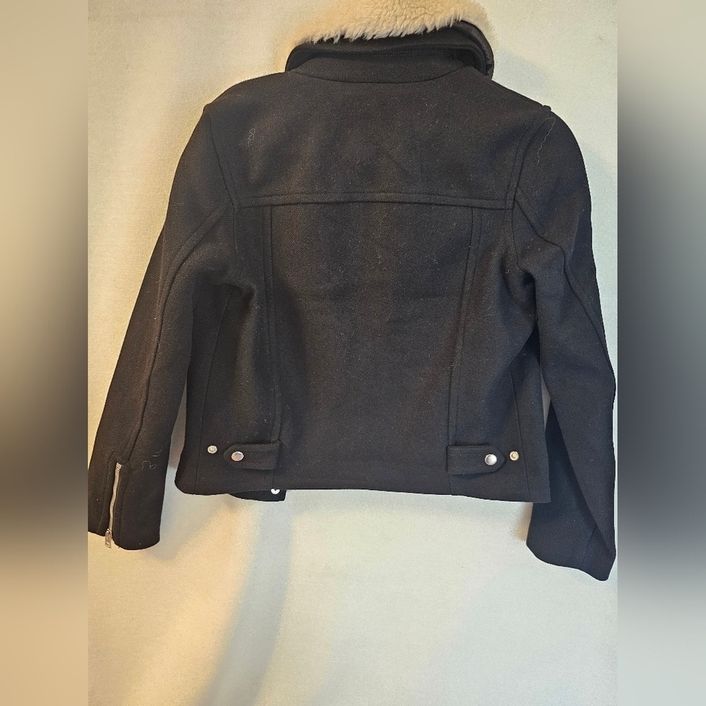 Madewell Sherpa-Collar Asymmetric Zip-Front Jacket Size XS NWT - Picture 7 of 10